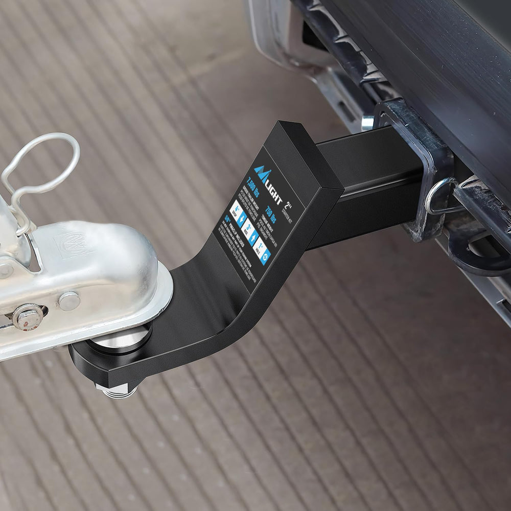 Nilight 2in-receiver fit demonstration on vehicle hitch.