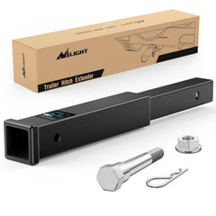 Nilight trailer hitch extender extension shows extra reach for bumper clearance and safer towing.