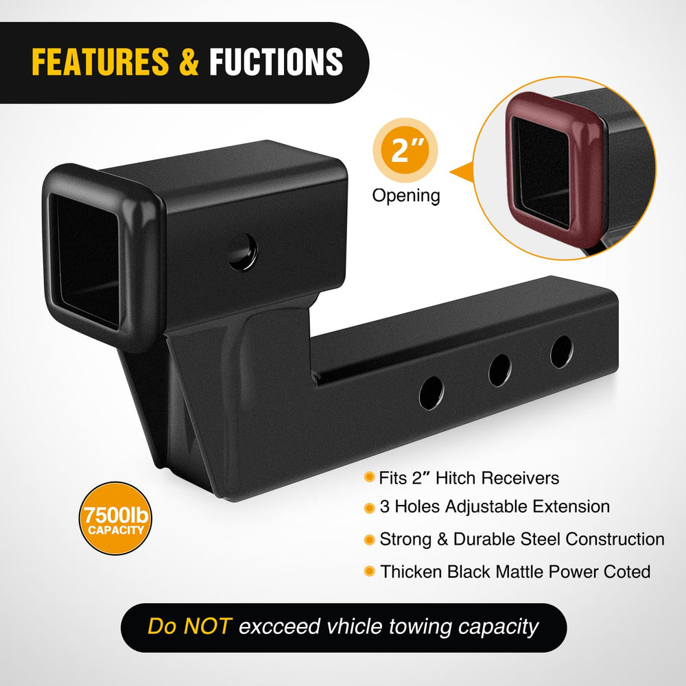 Nilight hitch tightener-ready design reduces wobble and noise