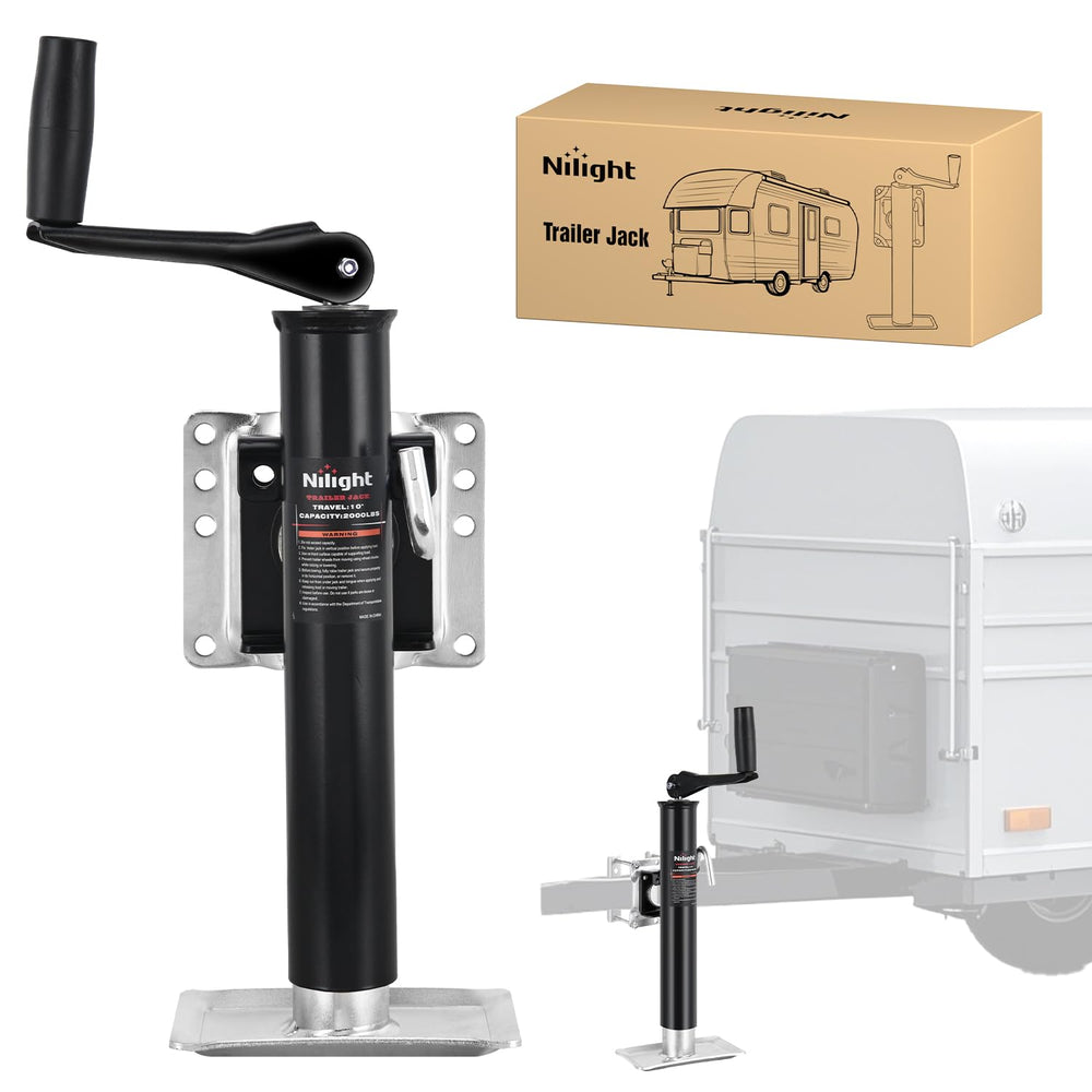 Nilight trailer jack assembly view shows robust lift for RVs