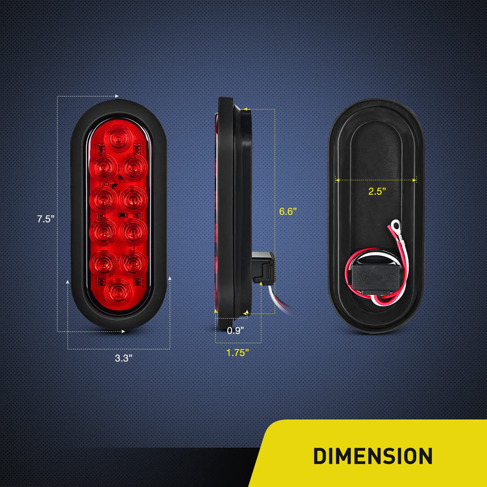 Nilight 2-pack tail lights ideal for RVs, trucks, and trailers.