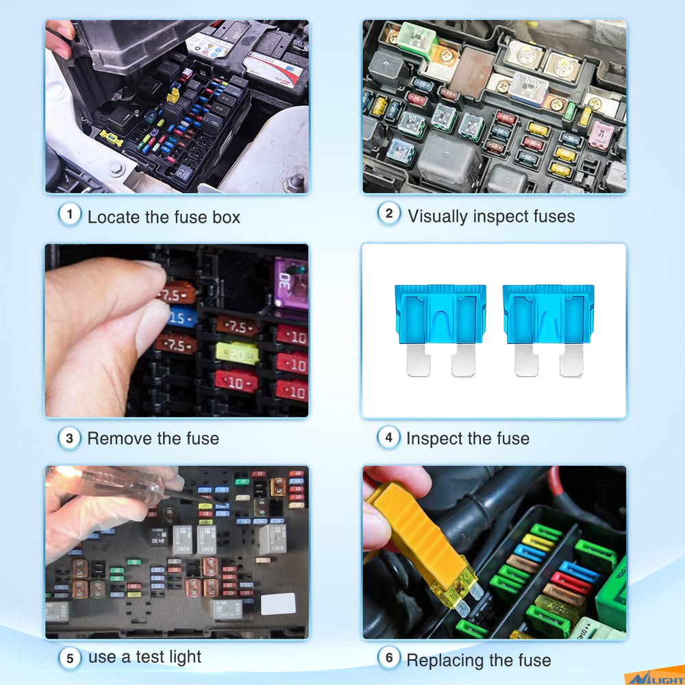 Nilight transparent fuse housing lets you spot a blown fuse easily.