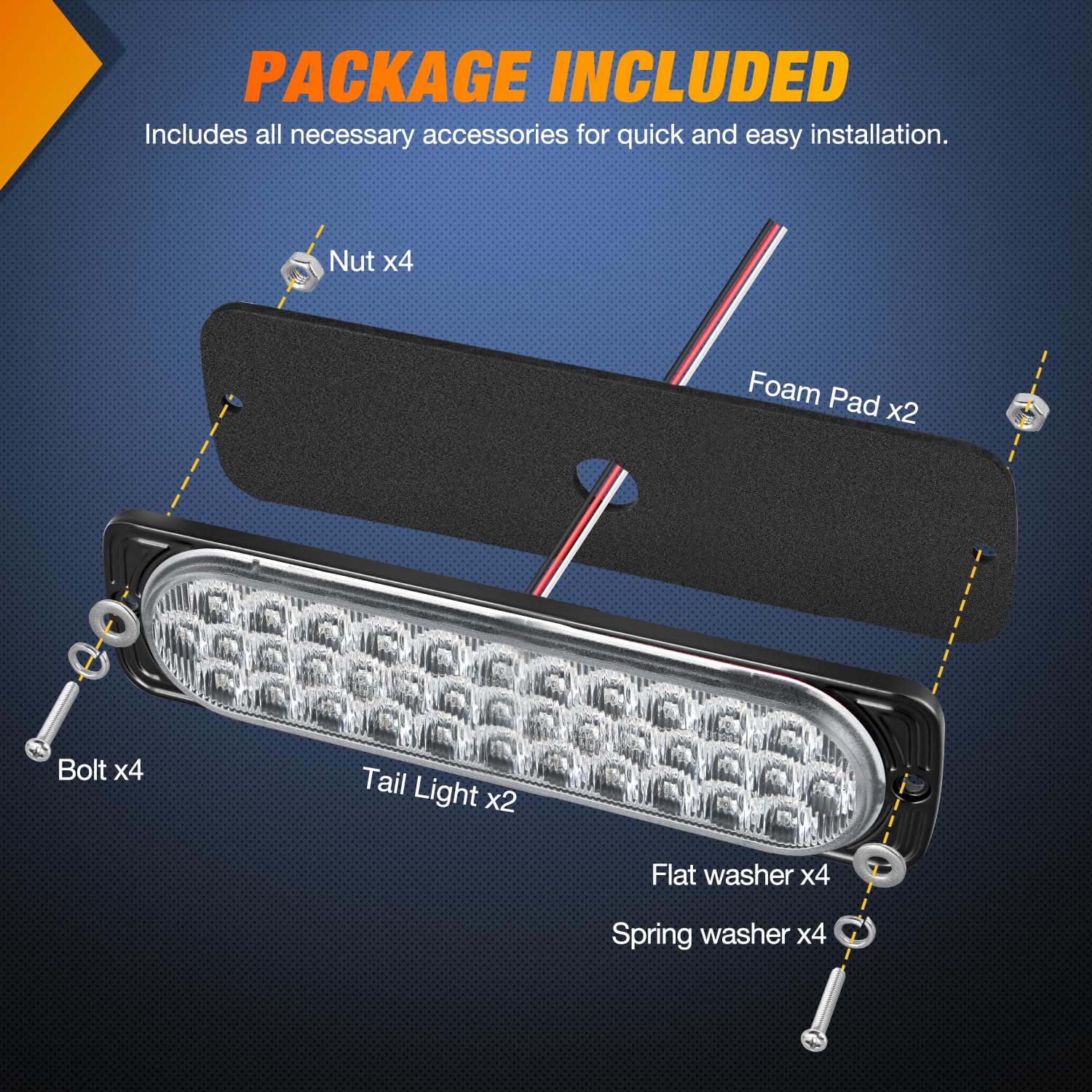 Nilight suitable for trucks, trailers, RVs, buses, boats.