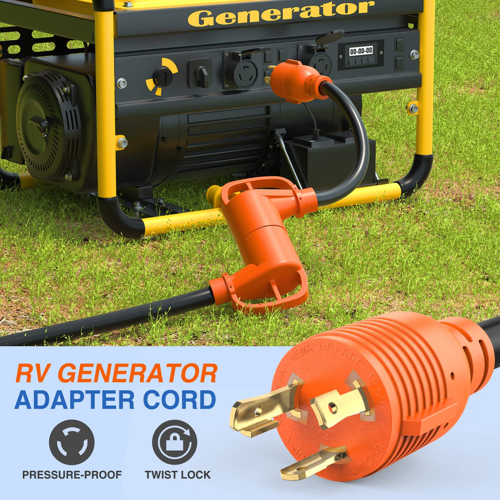 Nilight TT-30R female receptacle close-up designed for RV park compatibility.