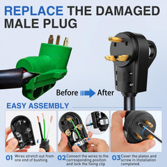 Nilight TT-30R receptacle back view with durable construction.