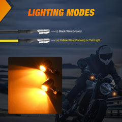 Nilight mini front signal with four LEDs for bright signaling at night.