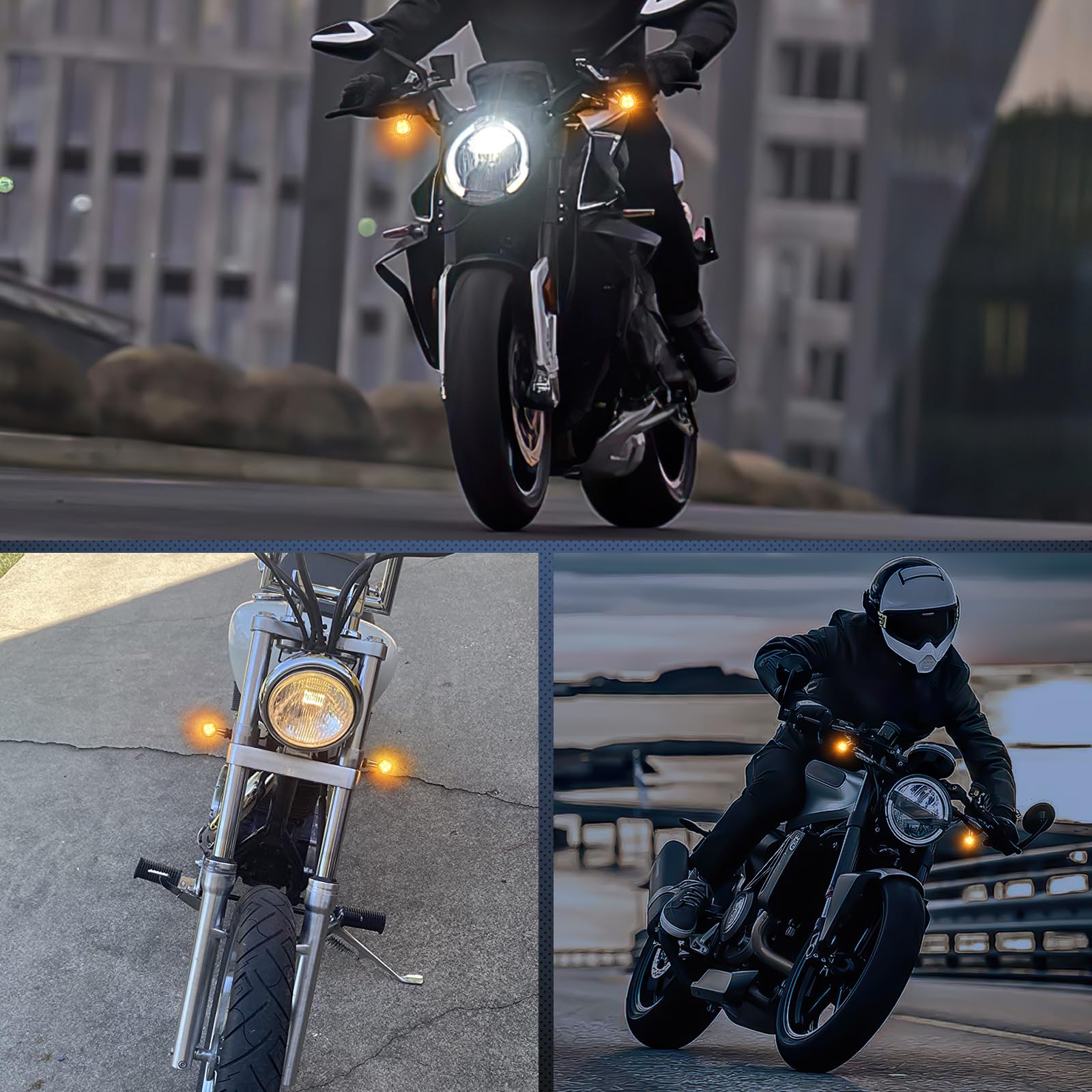 Nilight 8mm-mount turn signal simplifies replacement and modernizes the look.