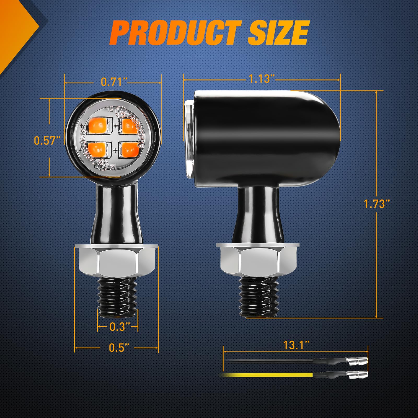 Nilight waterproof sealed design keeps signals resilient in rain or dust.