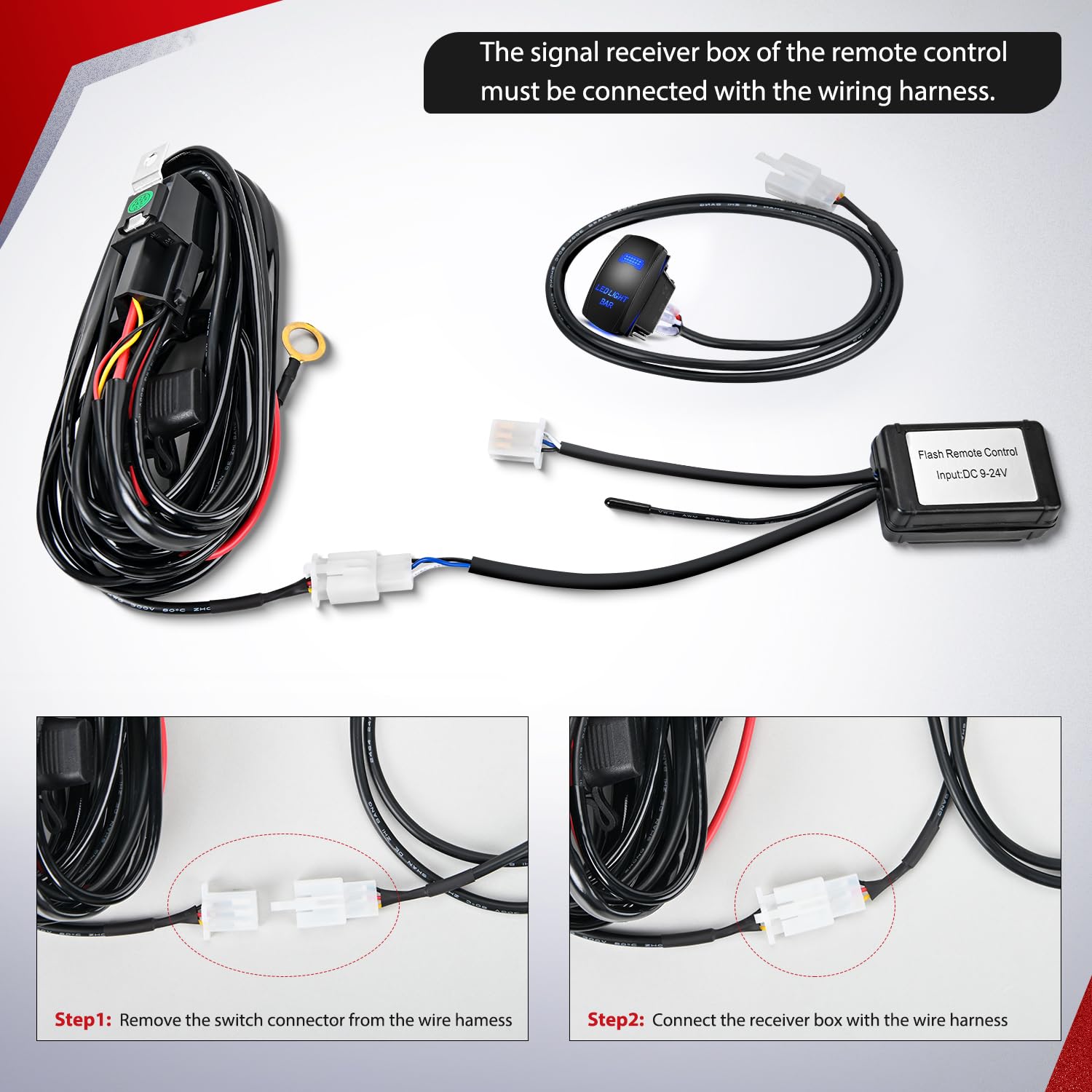 Nilight dual-output harness powers two light bars up to 180W