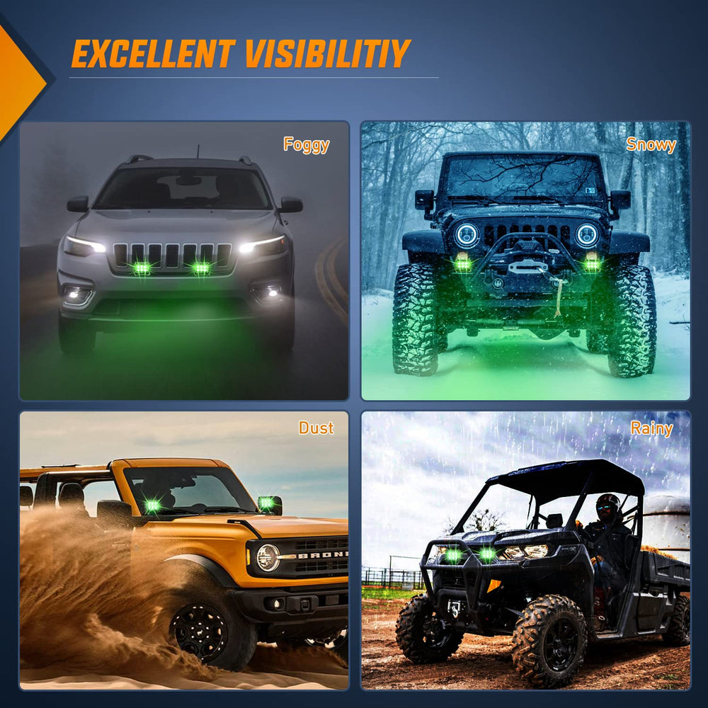 Nilight two-pack with mounting brackets for universal vehicle fit.