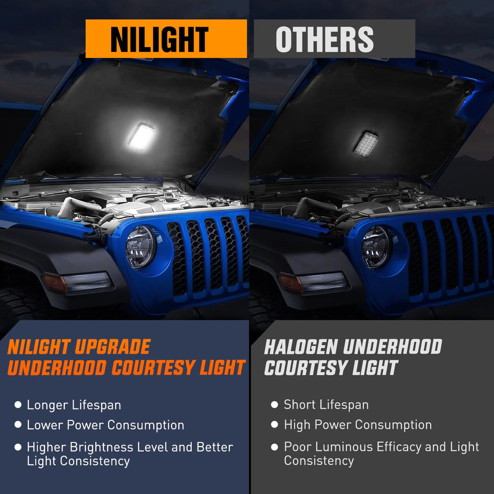 Nilight under hood light compatible with many Dodge and Chrysler models.