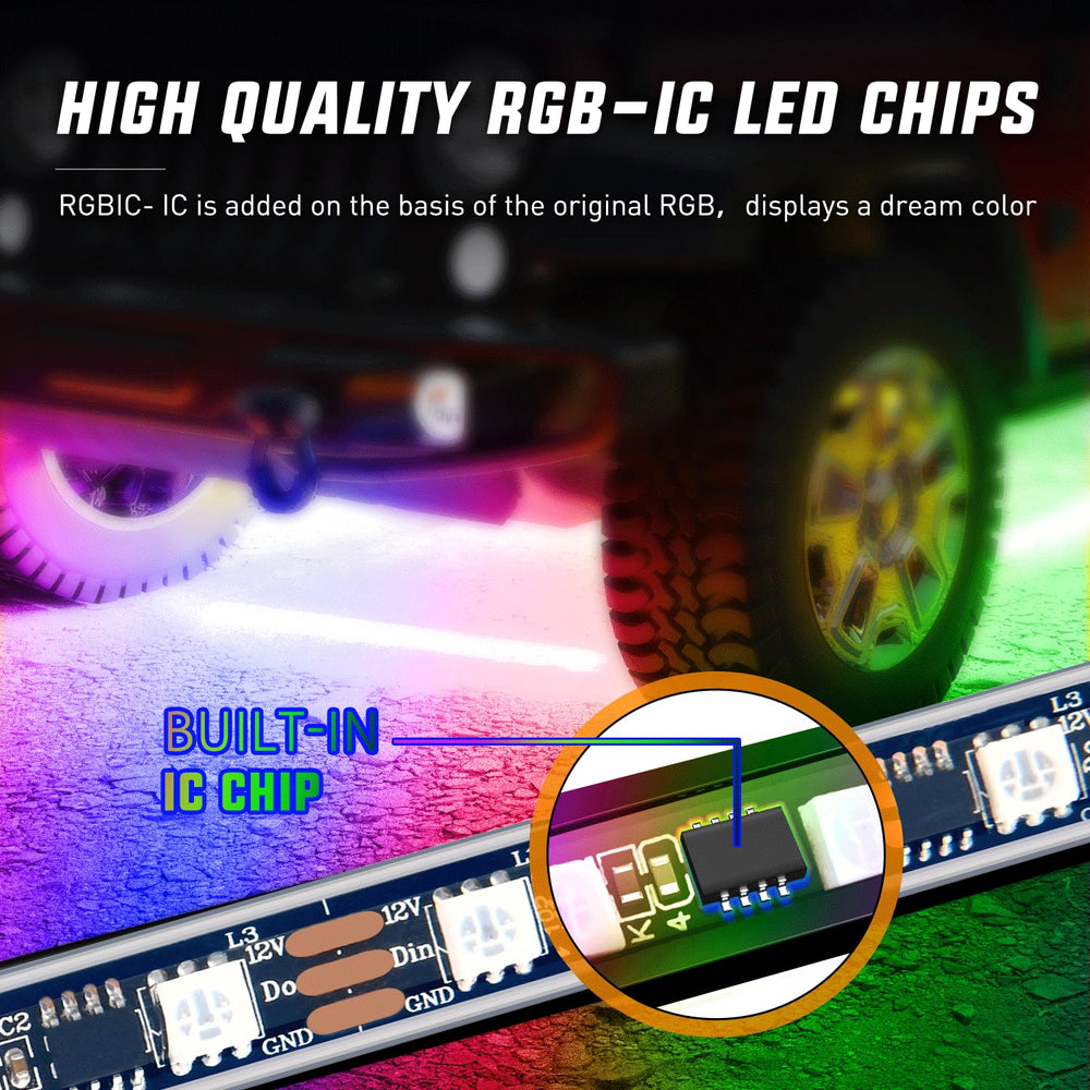 Nilight underglow remote control highlights easy color changes and mode selection.