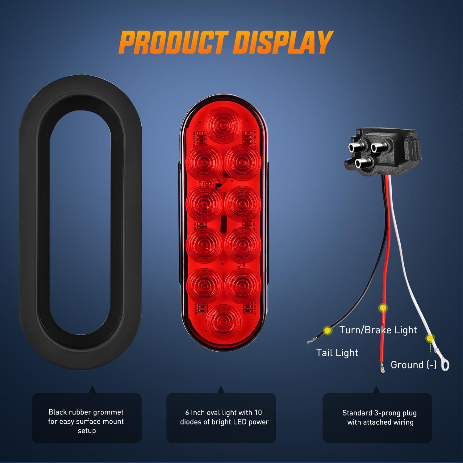 Nilight universal 12V DC compatibility suits trucks, trailers, and RVs.