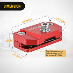 Nilight universal-fit brackets close-up, durable clamp for quick mounting.