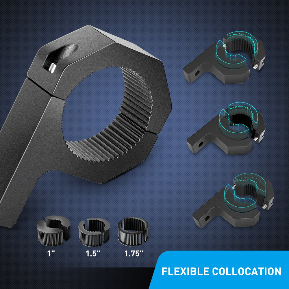 Nilight universal-fit brackets work with most off-road tubes