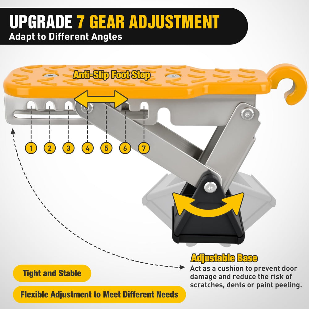 Nilight universal latch-step showing compatibility with various door latches.
