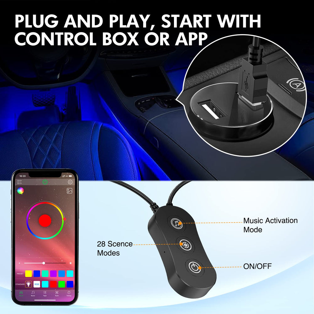 Nilight USB 5V powered lights are safe and easy to connect.