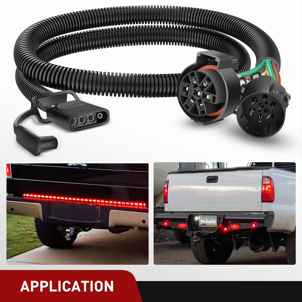 Nilight USCAR trailer harness compatibility across multiple vehicles.