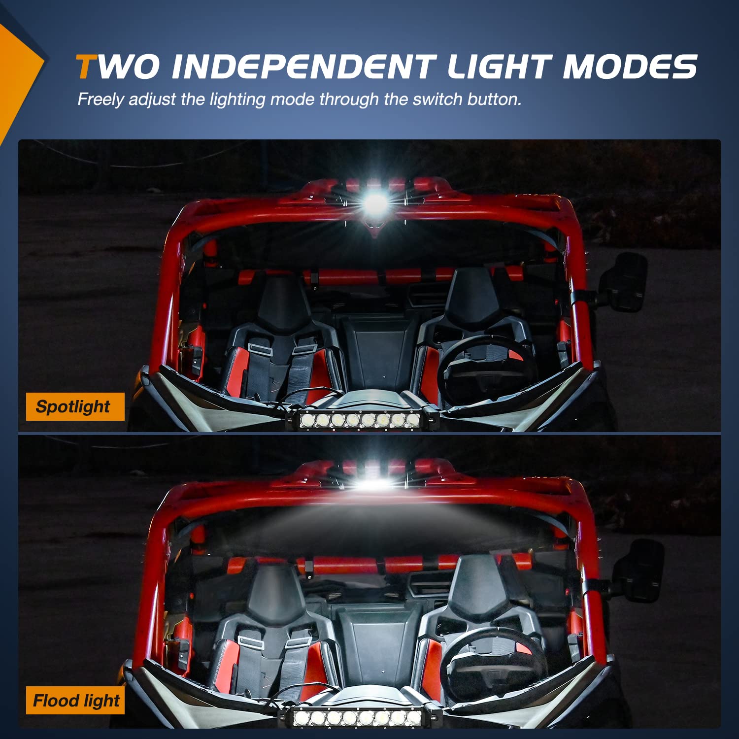 Nilight dome light fits most UTVs, ATVs, golf carts, boats, and more.