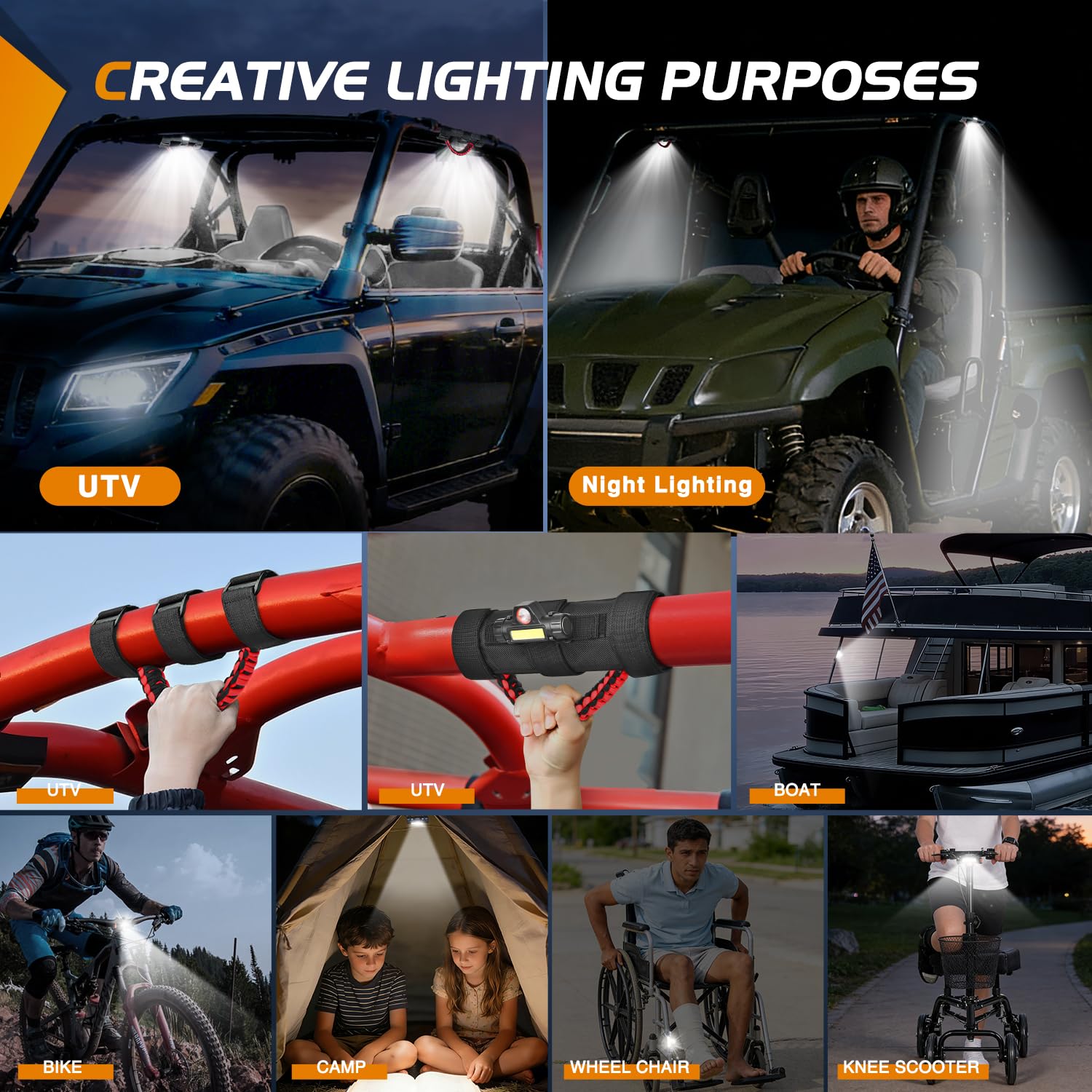 Nilight UTV Dome Light universal fit for most UTVs