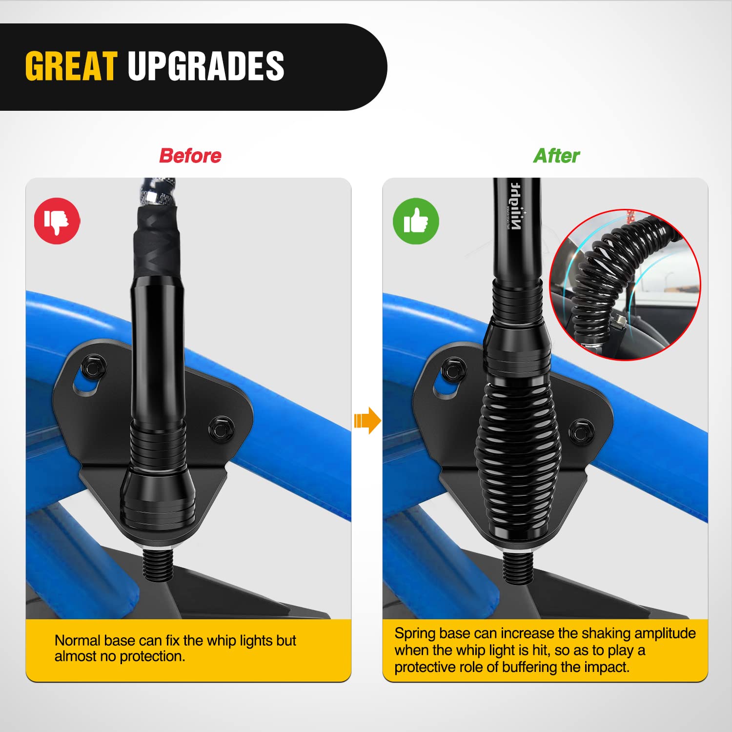 Nilight versatile vehicle mount fits ATV, UTV, Can-Am, and trucks