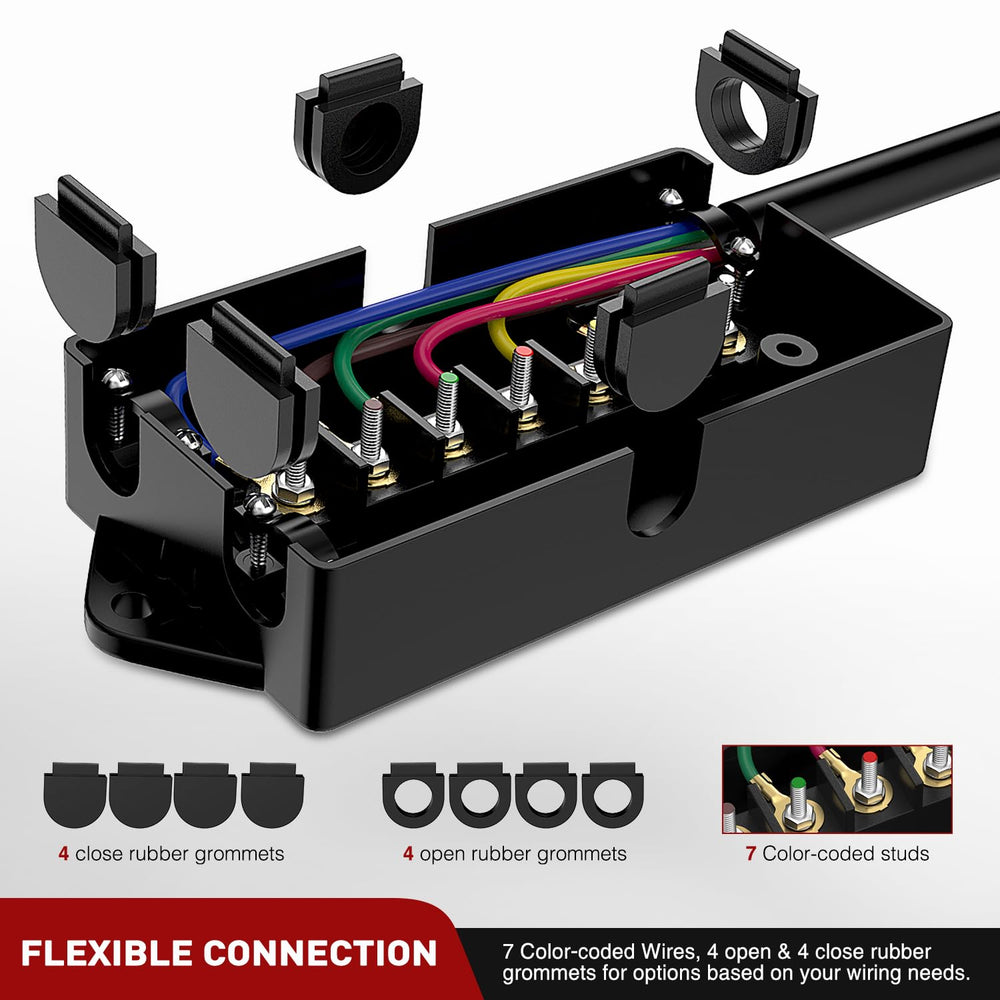 Nilight weatherproof junction box resists water, dust, and corrosion.