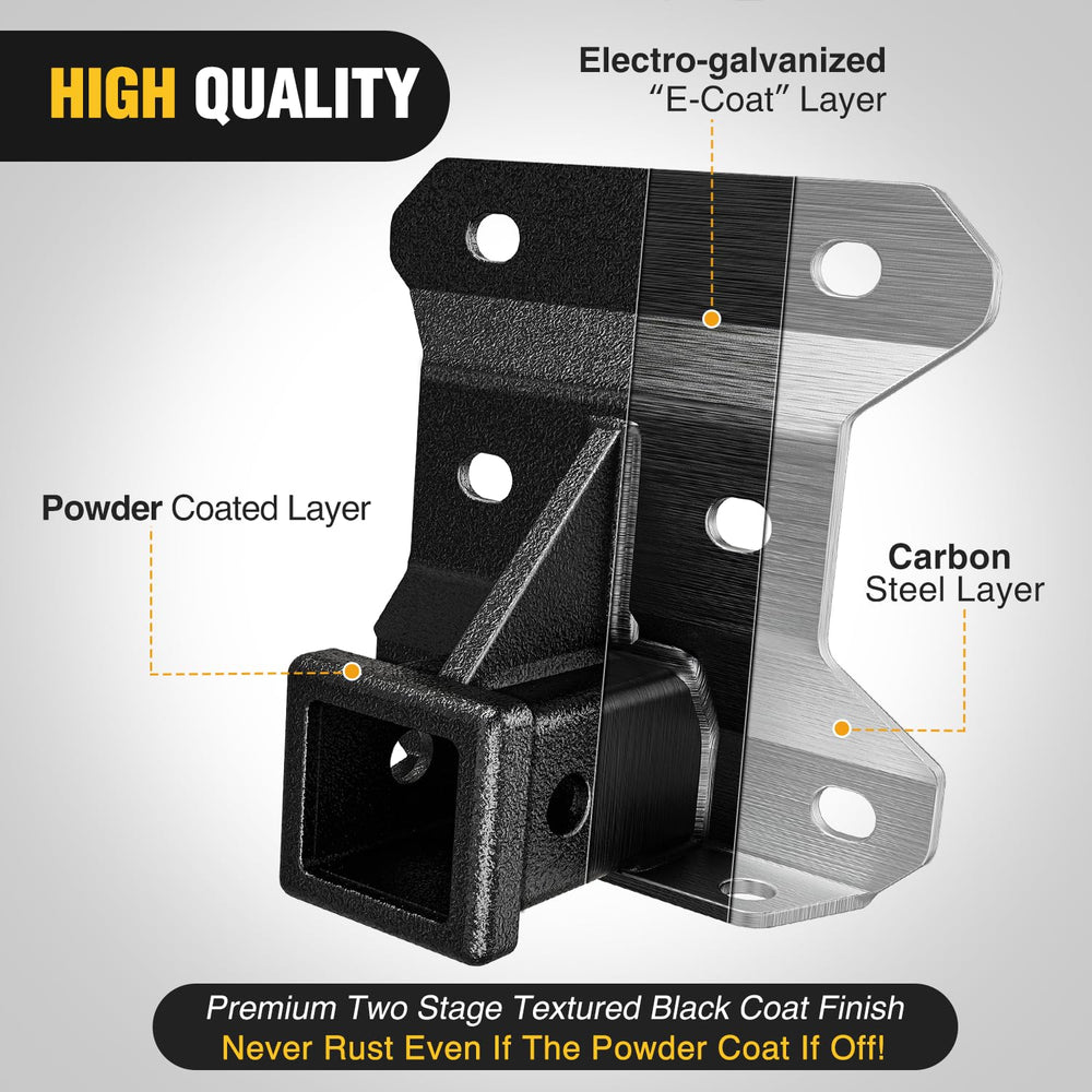 Nilight welded thick-tube design delivers added strength for demanding towing.