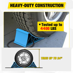 Nilight wheel chocks anti slip texture provides strong grip on surfaces