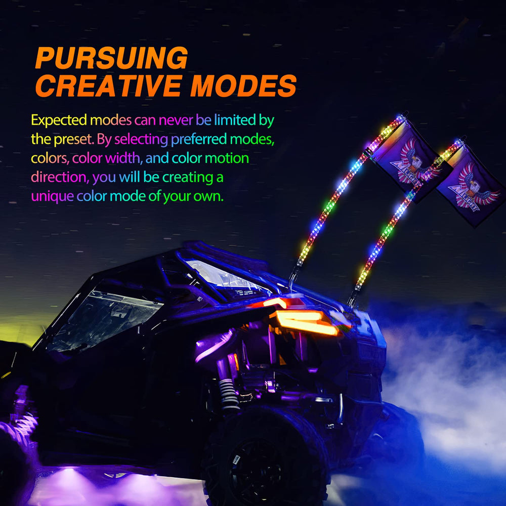 Nilight whip light stop brake amber turn signals enhance safety during rides