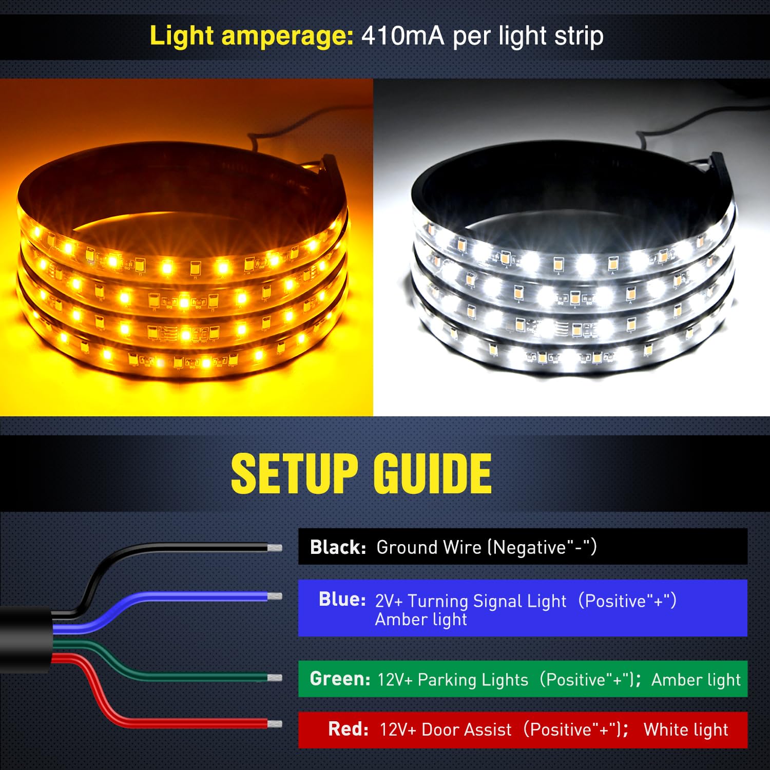 Nilight white courtesy light on door step improves safe entry at night