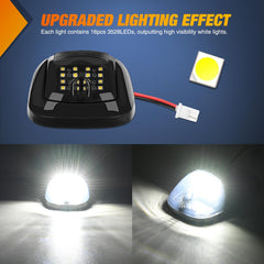 Nilight white top clearance light delivers clear signaling for trailers and pickups.
