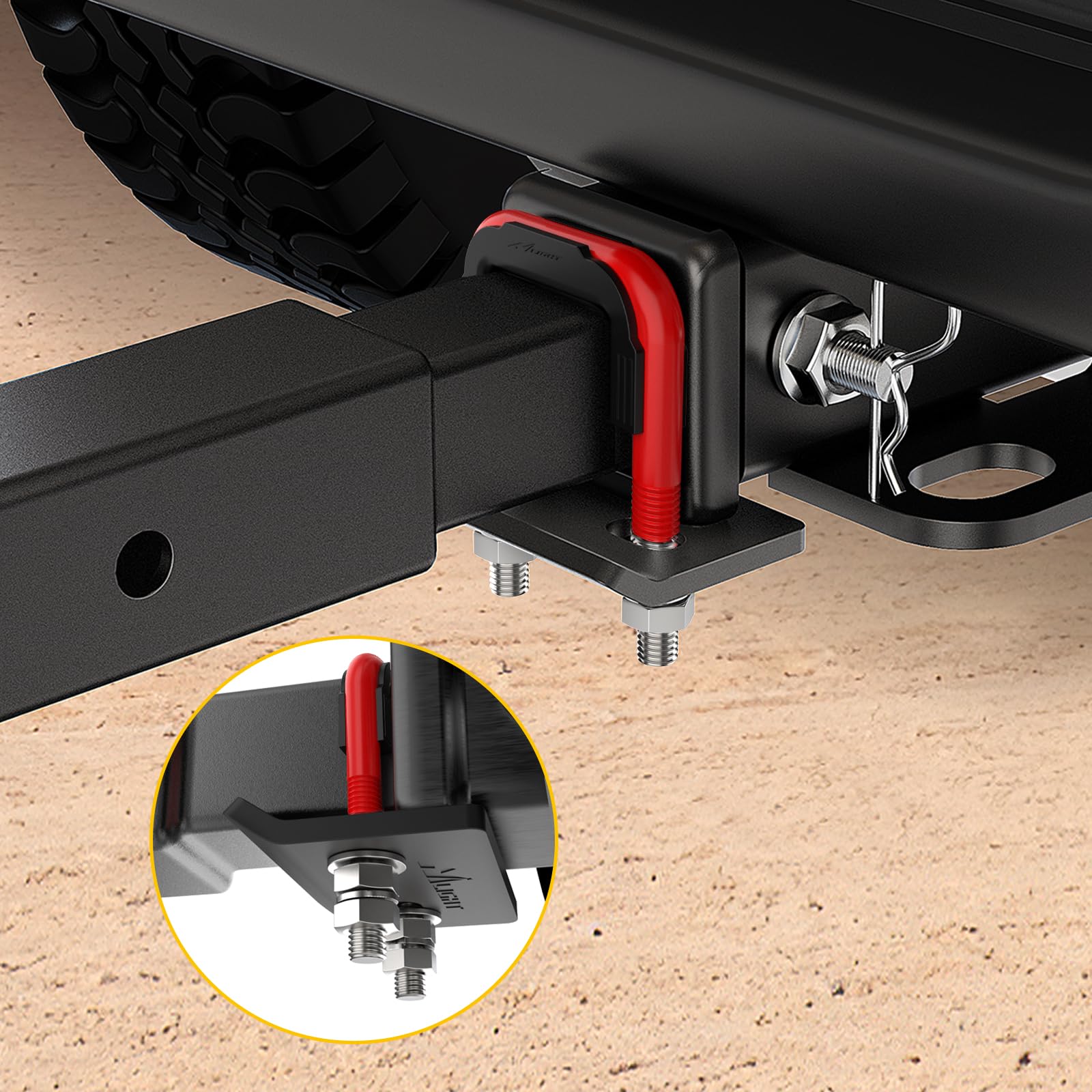 Nilight wide compatibility covers Class I-IV 2-inch hitches and carriers.