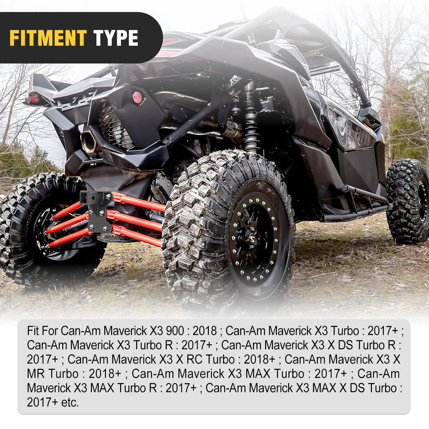Nilight wide-fitment supports multiple Can-Am Maverick X3 configurations for seamless compatibility.