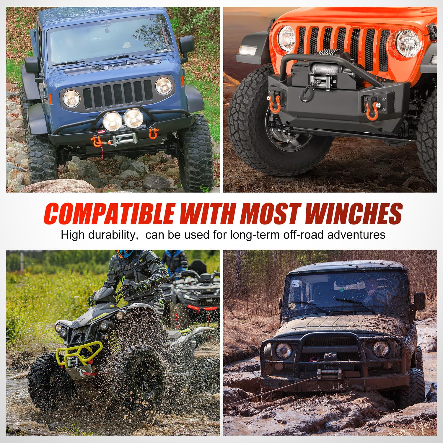 Nilight winch fairlead installed on vehicle demonstrates quick off-road readiness