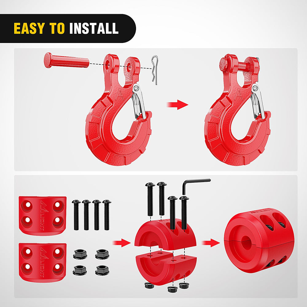 Nilight bolts, nuts, and washers for durable kit installation.