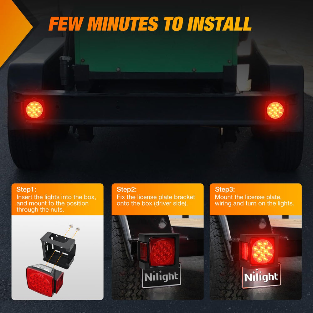 Nilight wiring guide shows color codes for safe connections
