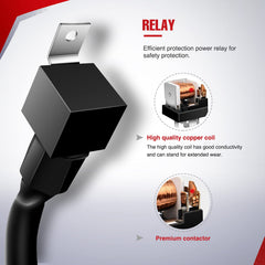 Nilight illuminated switch glows red when active for quick, clear status.