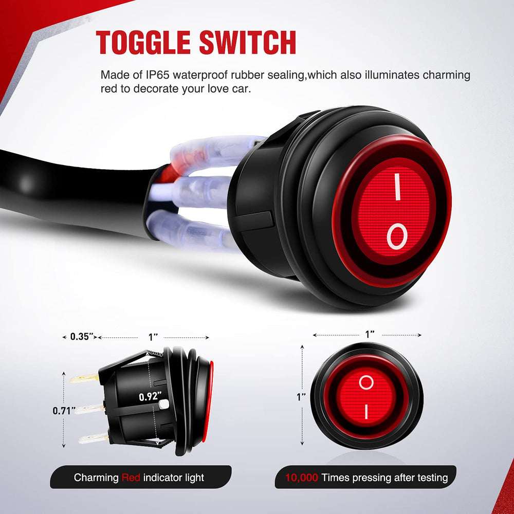 Nilight universal fitment accommodates cars, boats, and off-road rigs.