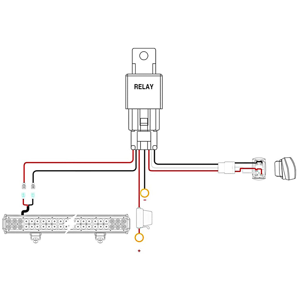 Nilight wiring harness package with included instructions for install.