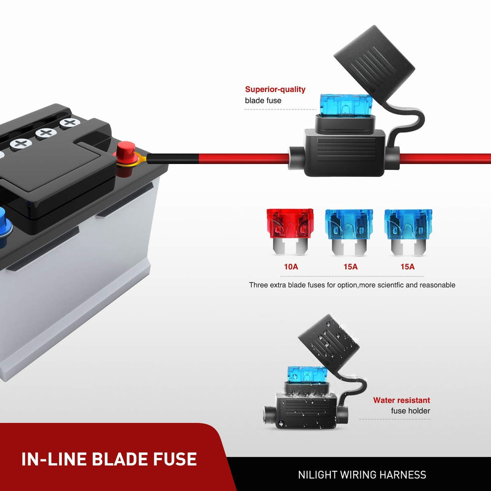 Nilight ZH001 flood beam close-up emphasizes near-field illumination.