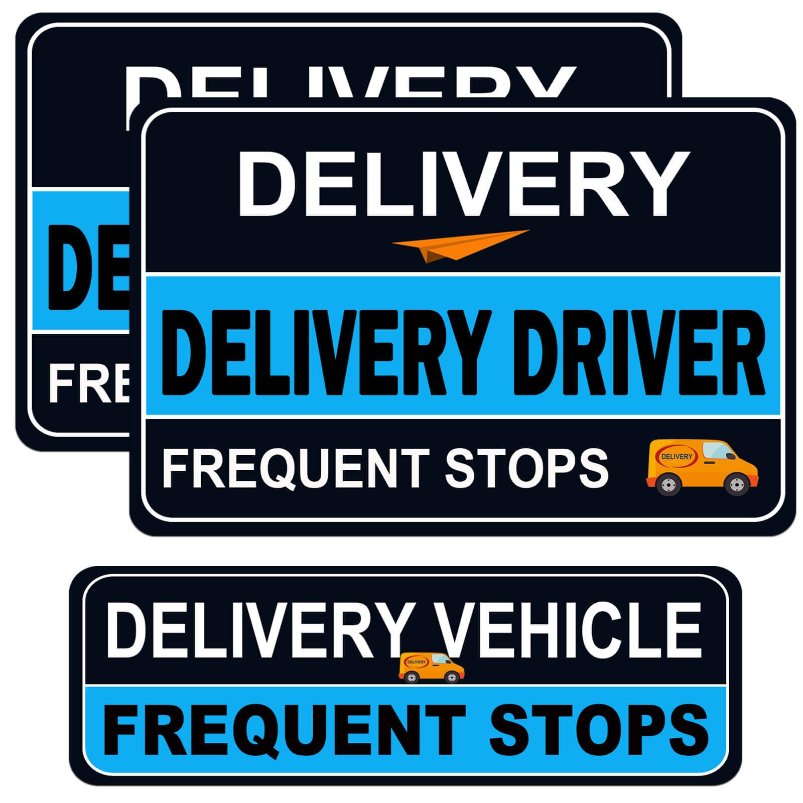 NIMONA 3-pack delivery magnets on car door for high visibility