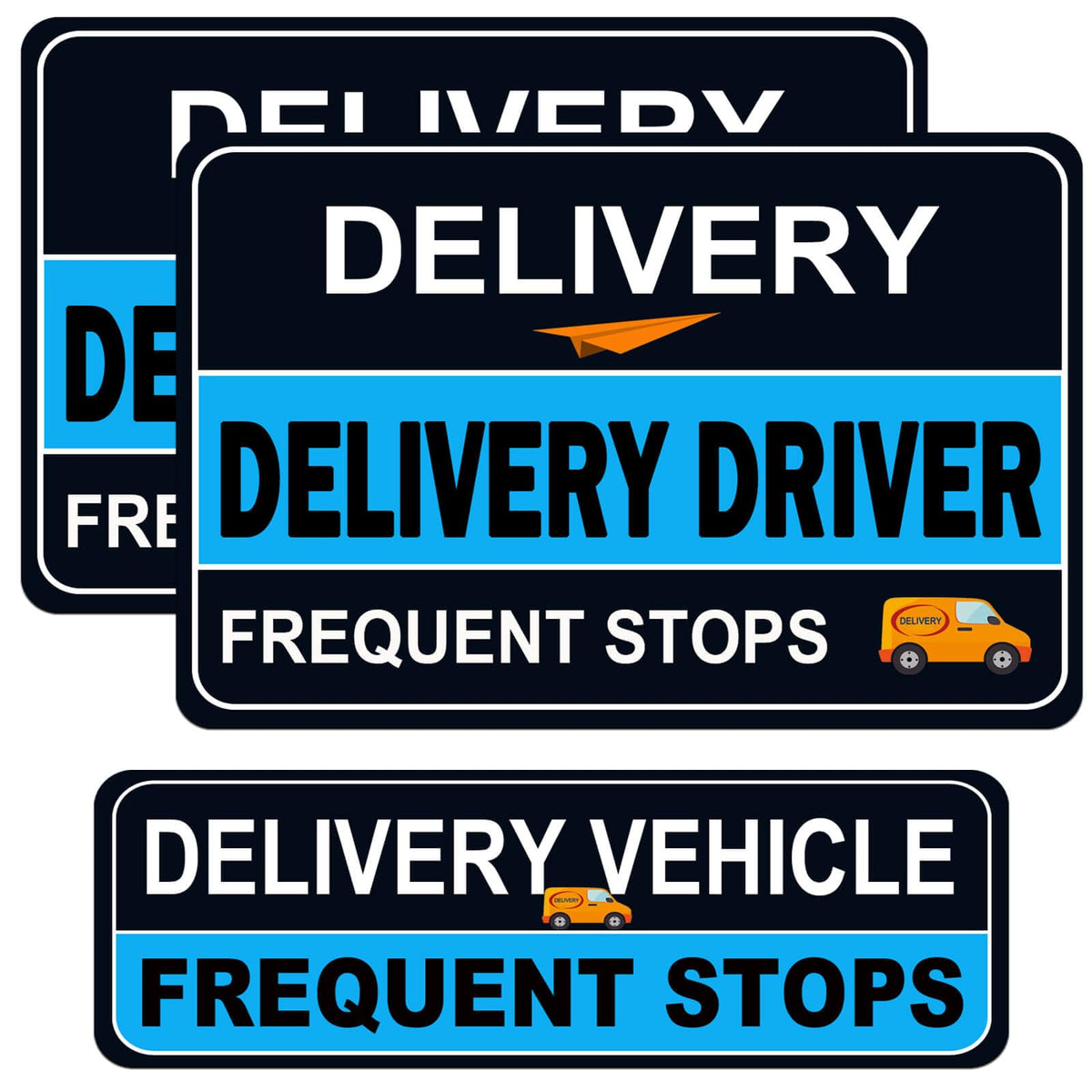 NIMONA 3-pack delivery magnets on car door for high visibility