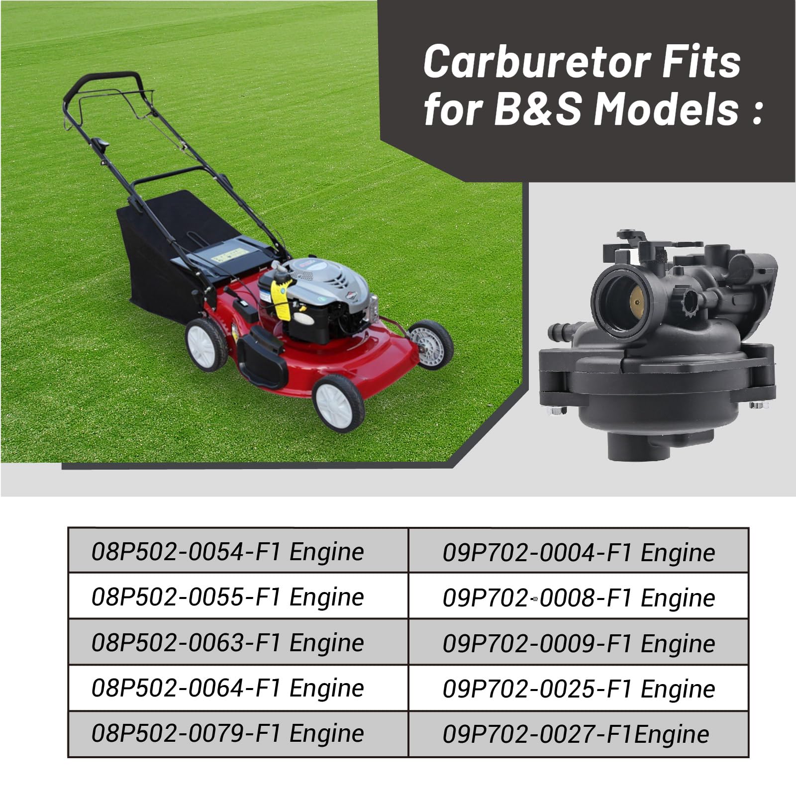NIMTEK carburetor kit image showing complete parts for rapid replacement.