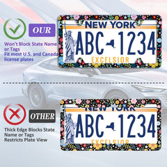 NINANMY watercolor flowers pattern on car, enhances curb appeal and style
