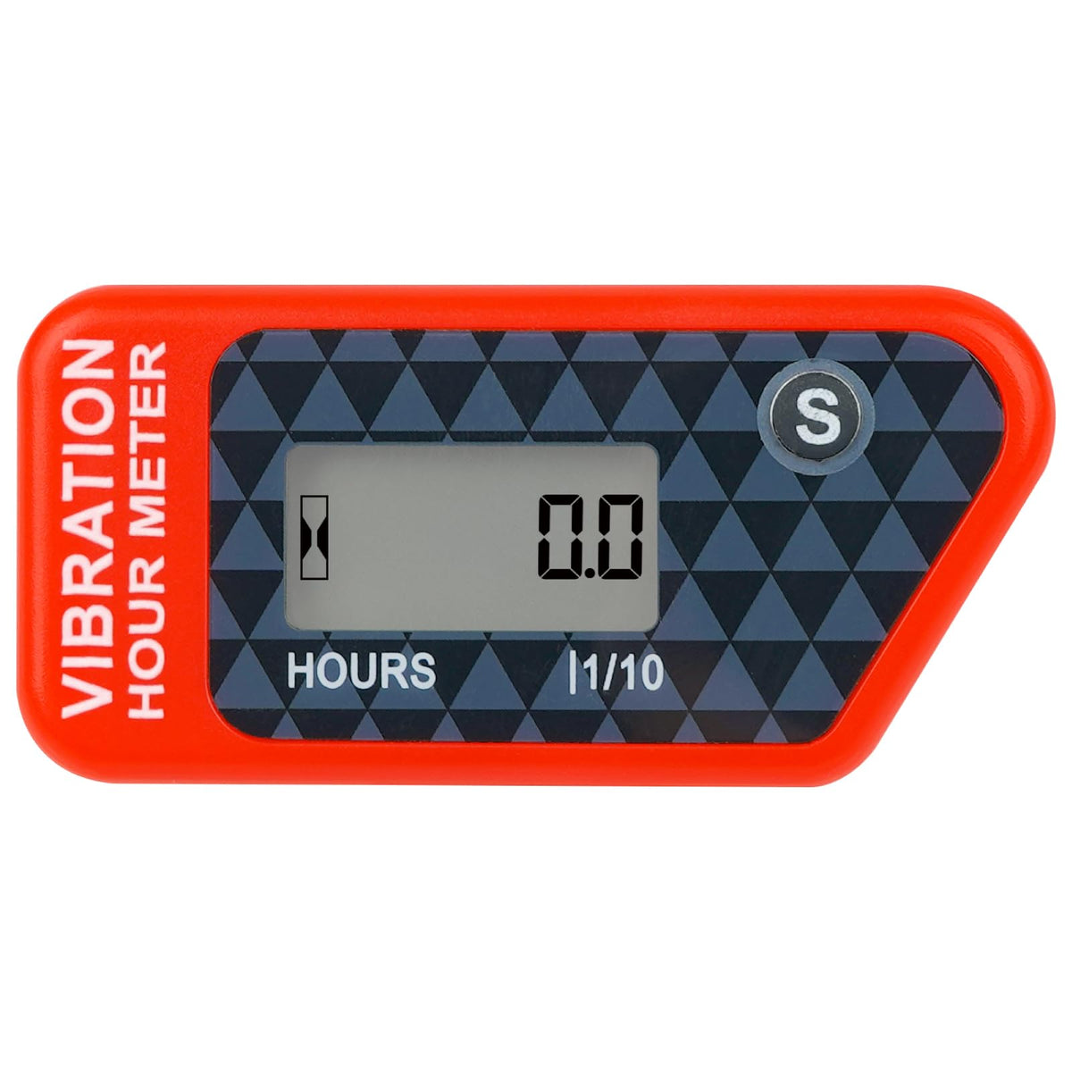 NInE-ROnG LCD hour meter display tracks running time for maintenance planning.