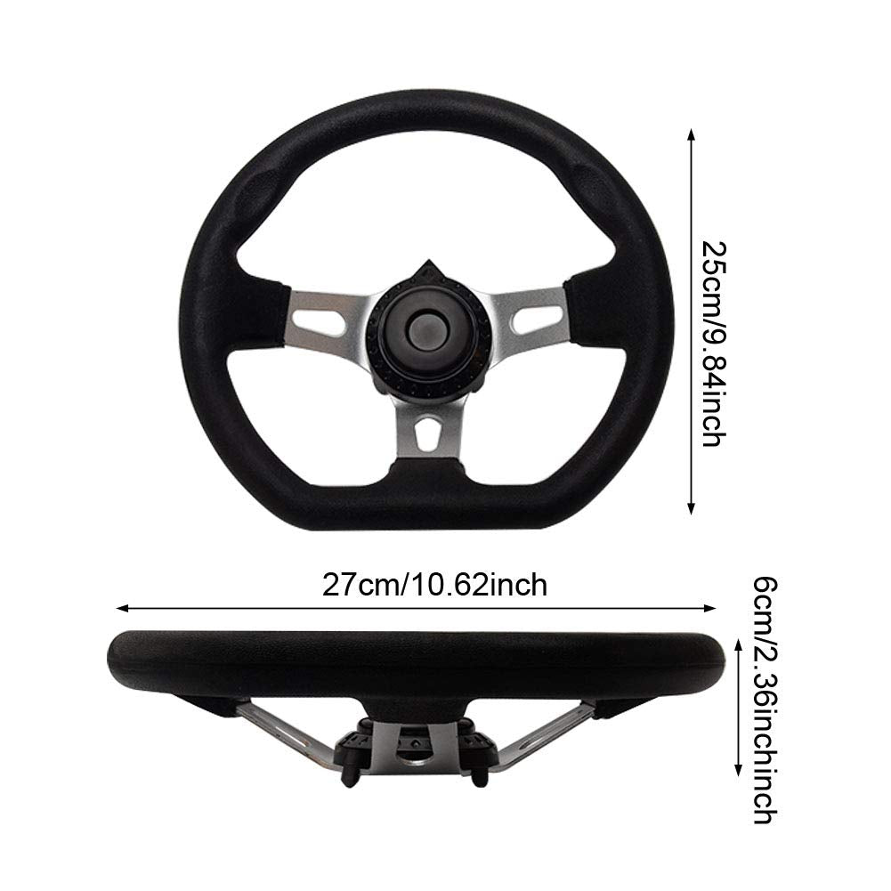 NINEFOX kart steering wheel with comfortable PU foam grip for long rides.