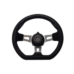 NINEFOX off-road kart steering wheel with 3 spokes and 270mm diameter for precise handling.