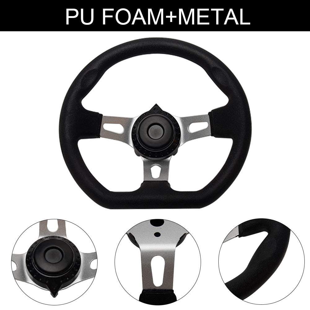 NINEFOX 270mm universal steering wheel suitable as a replacement part.