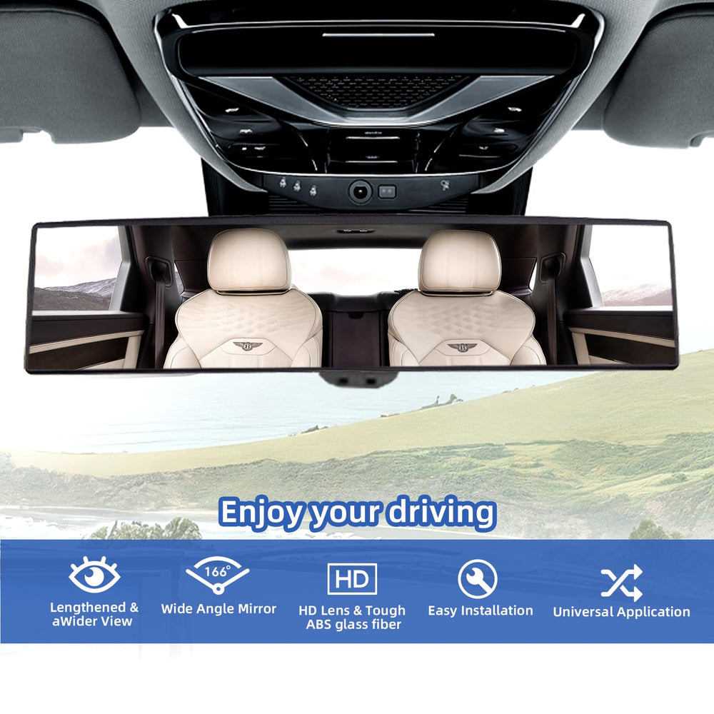 NINGFIST Broadway universal-fit rear view mirror suits cars, SUVs, and trucks.