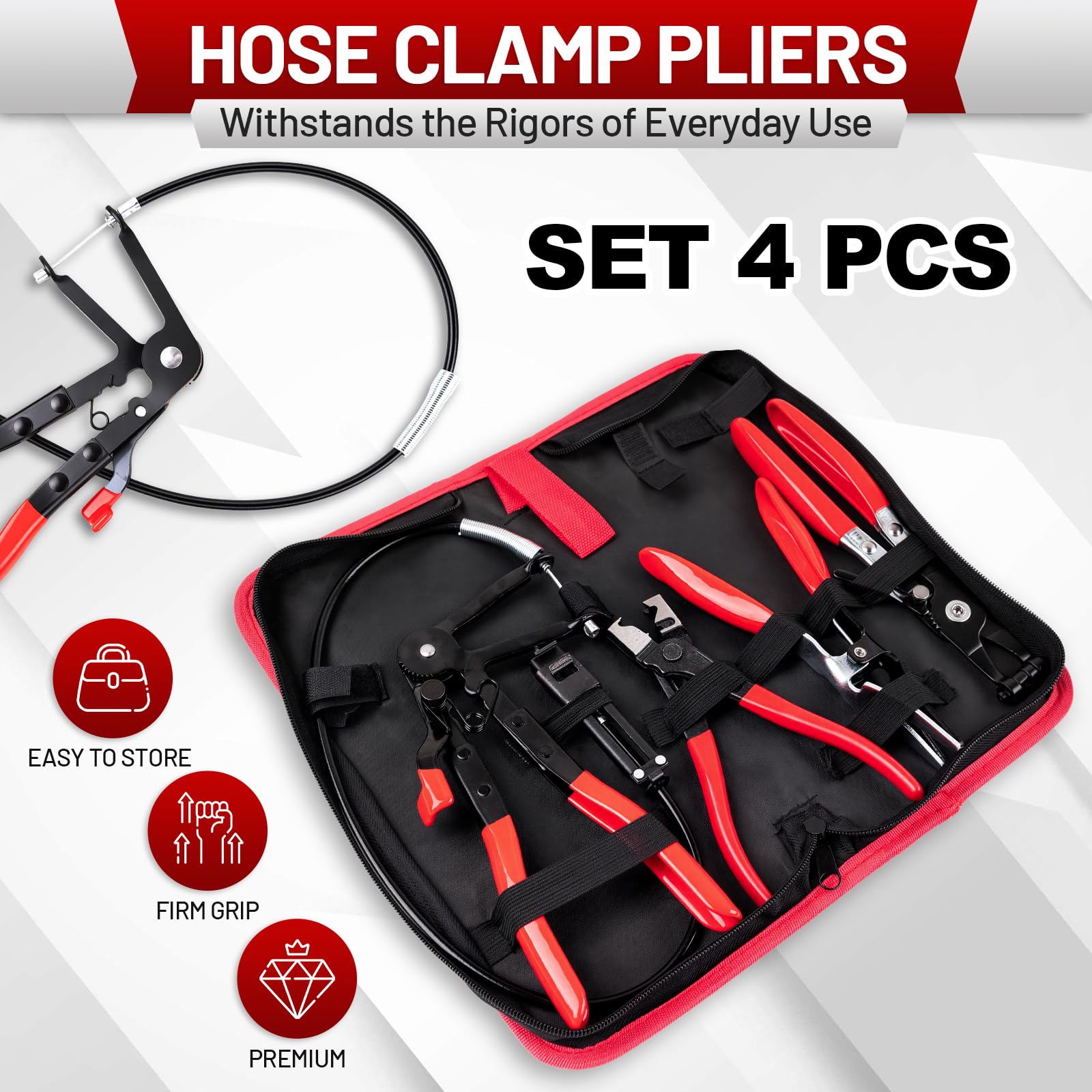 Nintival complete tool kit with durable storage case